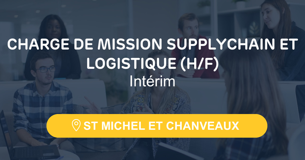 Charge De Mission Supplychain Et Logistique H F Merciii